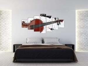 Obraz - Hudební nástroje (210x100 cm)