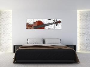 Obraz - Hudební nástroje (170x50 cm)