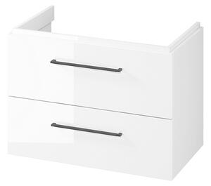 Cersanit Larga, závěsná umyvadlová skříňka 80cm, bílá lesklá, S932-073