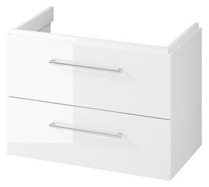 Cersanit Larga, závěsná umyvadlová skříňka 80cm, bílá lesklá, S932-073