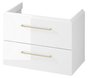 Cersanit Larga, závěsná umyvadlová skříňka 80cm, bílá lesklá, S932-073