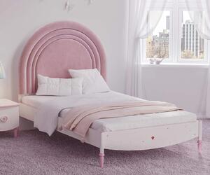 Dětská postel Susy 120x200cm - bílá/růžová