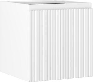 Mexen Rivel, koupelnová skříňka 45 cm, 1 dvířka, s drážkami, bílá matná, 91A21-04547-1-BF01
