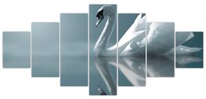 Obraz - Bílá labuť (210x100 cm)
