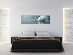 Obraz - Bílá labuť (170x50 cm)