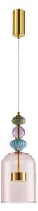LED Lustr na lanku ARTE LED/12W/230V pr. 16 cm mosaz