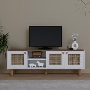 TV skříňka Bohema (dub zahradní + bílá). Akce -24%