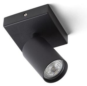RED R13921 DUDE SQ přisazená černá 230V LED GU10 9W - RED - DESIGN RENDL