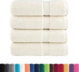Prémiové osušky SOLUND 4 ks krémové 100x150 cm 600 g/m²