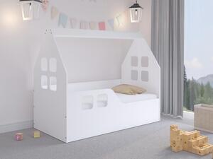 Dětská postel Restyt 140x70 cm, Strana: levá, Rozměr postele: 160x80, Šuplík k posteli: ne, Barva: bílý Mirjan24 5903211090431