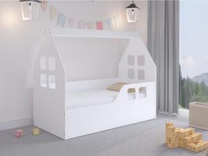 Dětská postel Restyt 140x70 cm, Strana: pravá, Rozměr postele: 140x70, Šuplík k posteli: ne, Barva: bílý Mirjan24 5903211042416