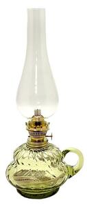 Petrolejová lampa ANNA 34 cm lesní zelená káro