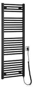Aqualine - Koupelnový elektrický radiátor DIRECT-E 400W/230V 132 cm matná černá