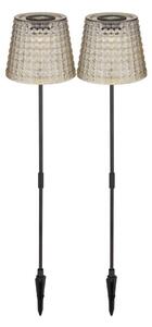 Globo 36635-2S - SADA 2x LED Solární svítidlo SOLAR LED/0,06W/3V IP44 šedá