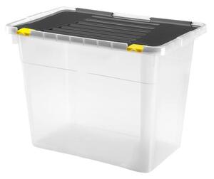Úložný box 100 l černá/čirá