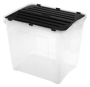 Úložný box DRAGON 100 l černá/čirá