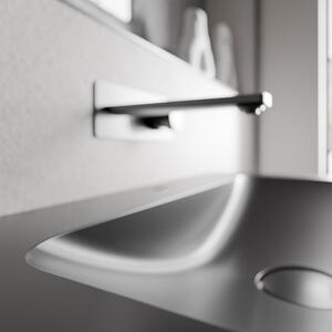 Koupelnová skříňka AVA 140 cm s dvojumyvadlem z minerálního odlitku CREAM