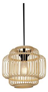 Searchlight 61089CW - Lustr na lanku MADELINE 1xE27/7W/230V pr. 29 cm bambus
