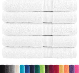 Prémiové saunové osušky SOLUND 50 ks bílé 80x200 cm 600 g/m²
