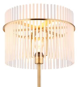 Globo 15698SM - Stojací lampa GORLEY 1xE27/60W/230V zlatá