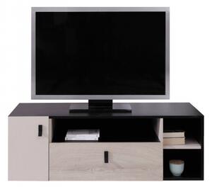 Televizní skříňka Legimi LG10, Barva: černý / dub + béžový Mirjan24 5903211039812