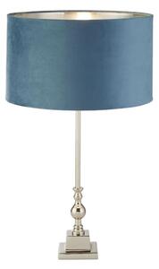 Searchlight EU81214TE - Stolní lampa WHITBY 1xE27/10W/230V modrá/chrom