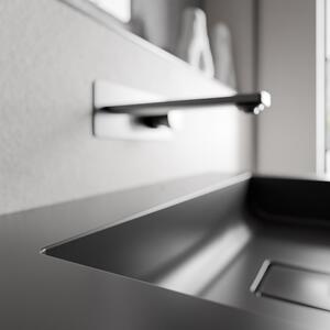 Koupelnová skříňka AVA 140 cm s dvojumyvadlem z minerálního odlitku BRUXELLES