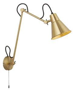 Searchlight 7403PB - Nástěnná lampa SWING ARM 1xE27/20W/230V mosaz