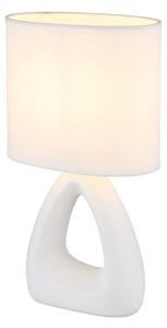 Globo 21731W - Stolní lampa TRIANGLE 1xE14/40W/230V bílá