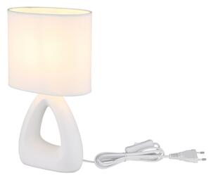 Globo 21731W - Stolní lampa TRIANGLE 1xE14/40W/230V bílá