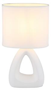 Globo 21731W - Stolní lampa TRIANGLE 1xE14/40W/230V bílá