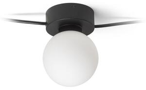 VELA V stropní černá opálové sklo 230V G9 5x6W - RED - DESIGN RENDL