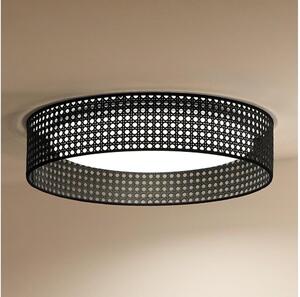 Duolla - LED Stropní svítidlo ROLLER RATTAN LED/24W/230V pr. 45 cm černá