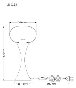 Globo 21027M - Stolní lampa LULA 1xE14/25W/230V zlatá
