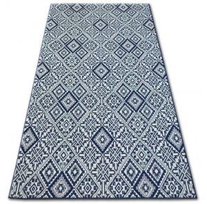 Koberec COLOR 19247/699 SISAL ROMBY modrý