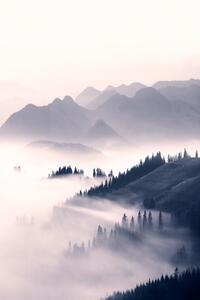 Umělecká fotografie Misty mountains, Sisi & Seb, (26.7 x 40 cm)