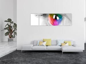 Obraz - Oční duhovka (170x50 cm)