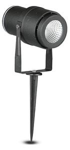 LED Venkovní lampa LED/12W/100-240V IP65 černá - zelené světlo