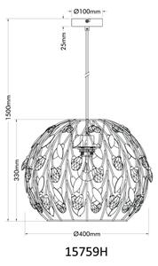 Globo 15759H - Lustr na lanku MIKA 1xE27/40W/230V pr. 40 cm