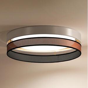 Duolla- LED Stropní svítidlo ROLLER DUO SHINY LED/24W/230V pr. 45 cm bílá/měděná