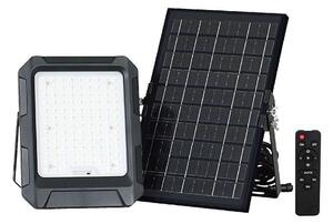 LED Solární reflektor LED/10W/3,7V IP65 4000K černá + DO