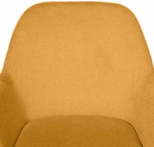 Žlutá čalouněná jídelní židle Somcasa Isabella