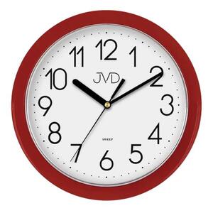 Fialové moderní netikajcíí hodiny JVD sweep HP612.10