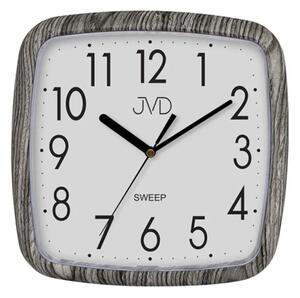 JVD Netikající tiché hodiny v imitaci dřeva JVD H615.19 (sweep - plynulý chod - netikající hodiny)
