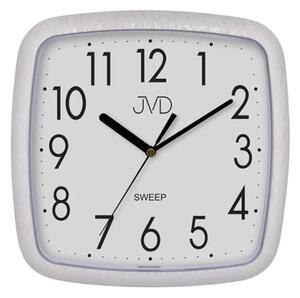 JVD Netikající tiché nástěnné hodiny v imitaci dřeva JVD H615.18 s plynulým chodem (sweep - plynulý chod - netikající hodiny)
