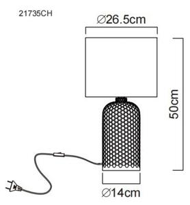 Globo 21735CH - Stolní lampa SOFIA 1xE27/60W/230V béžová