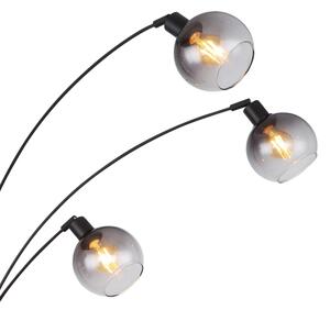 Globo 58228NBS - Stojací lampa SEYMOUR 5xE27/40W/230V kouřová