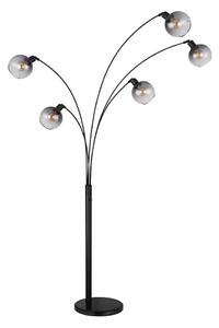 Globo 58228NBS - Stojací lampa SEYMOUR 5xE27/40W/230V kouřová