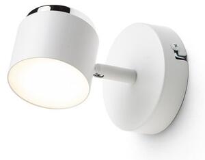 NOVA I nástěnná bílá chrom/mléčný akryl 230V LED 4.2W 3000K - RED - DESIGN RENDL