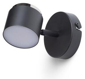 NOVA I nástěnná černá chrom/mléčný akryl 230V LED 4.2W 3000K - RED - DESIGN RENDL